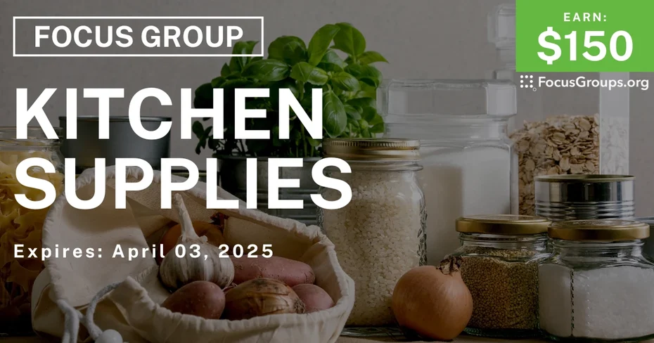 Focus Group on Kitchen Supplies