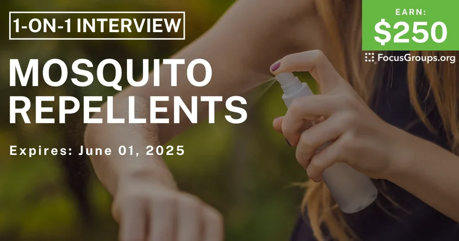 Research Study in Orlando on Mosquito Repellents
