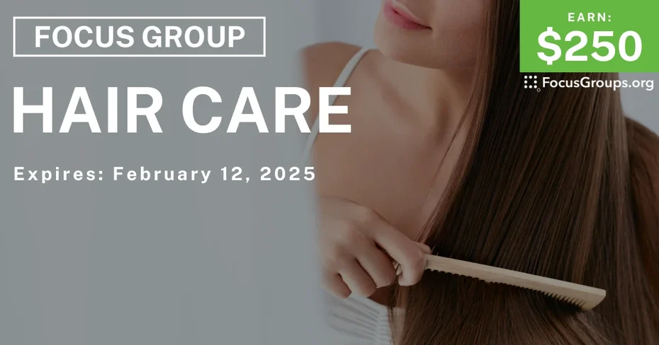 Focus Group in NYC on Hair Care