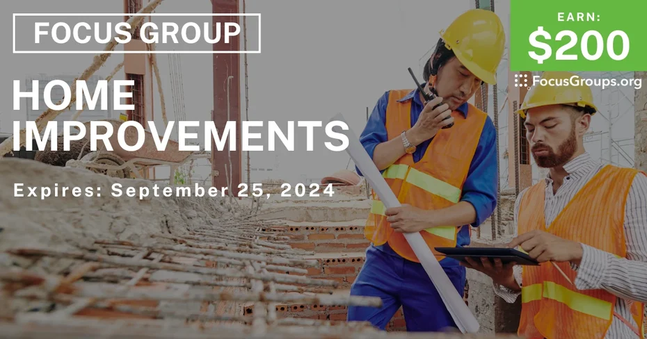 Focus Group for Contractors on Home Improvements