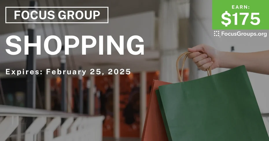 Focus Group in Dallas & San Jose on Shopping