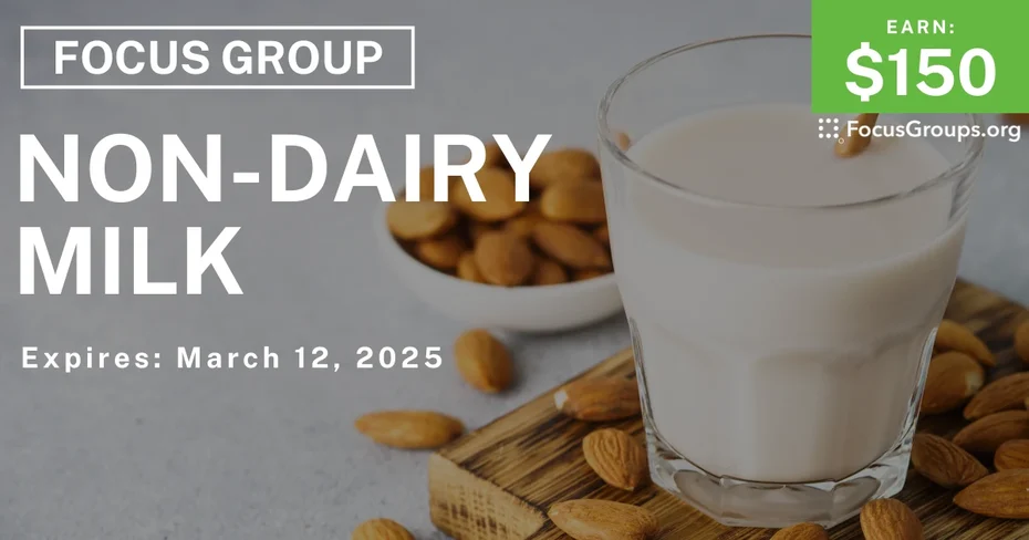 Focus Group in Chicago on Non-dairy Milk