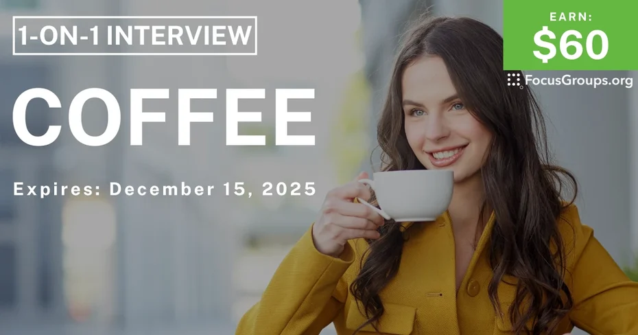 Research Study on Coffee - $60 - $60 - 12/08/2025