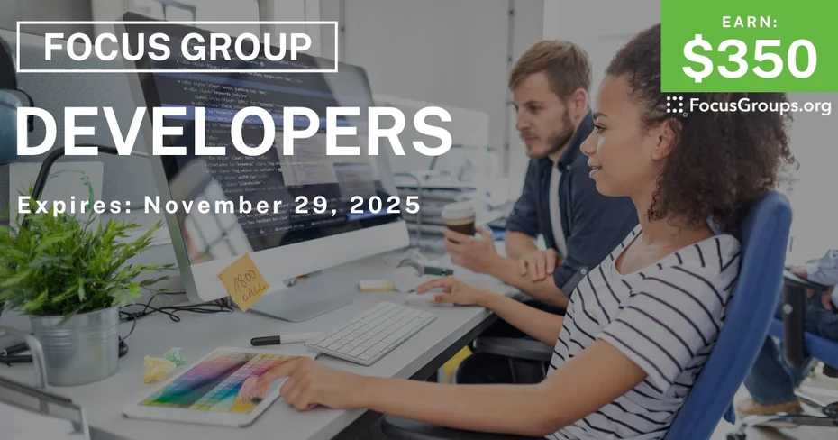 Focus Group in Denver for Developers - $350 - $350 - 10/29/2025