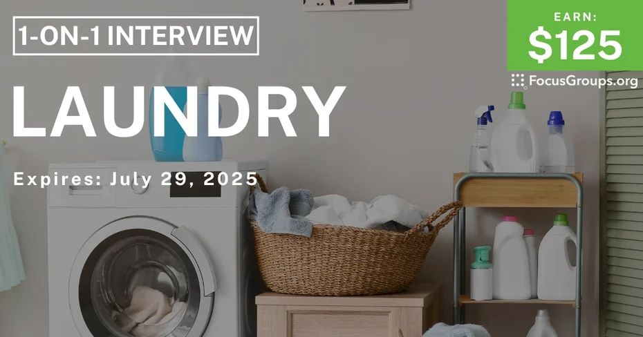 Research Study in Cincinnati on Laundry