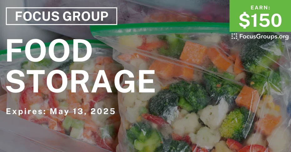 Focus Group in Cincinnati on Food Storage