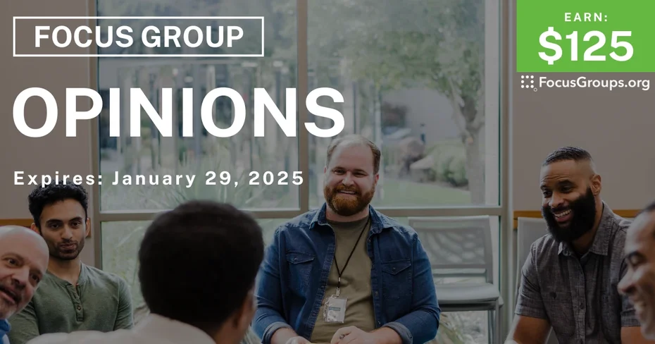 Focus Group for Men on Opinions