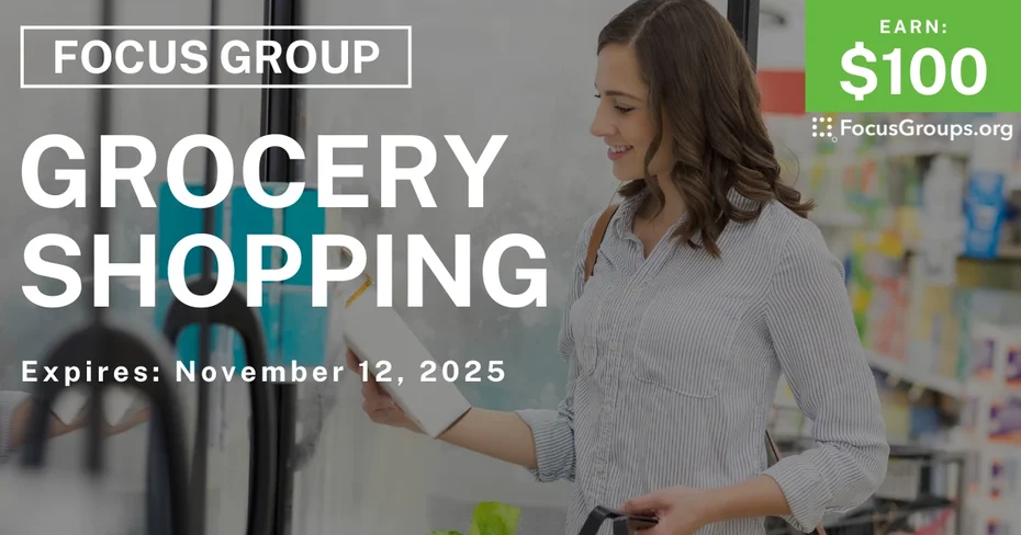 Focus Group for Parents in Minneapolis on Grocery Shopping - $100 - $100 - 10/28/2025