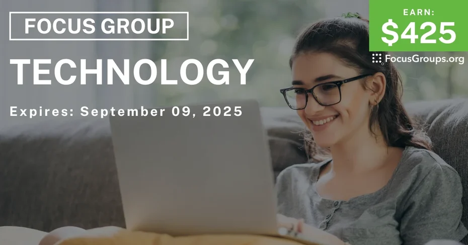 Focus Group in New York on Technology - $425