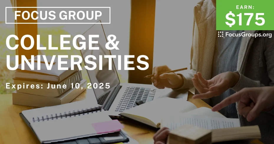 Focus Group for Parents on College & Universities