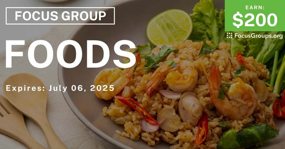 Focus Group in Chicago on Foods