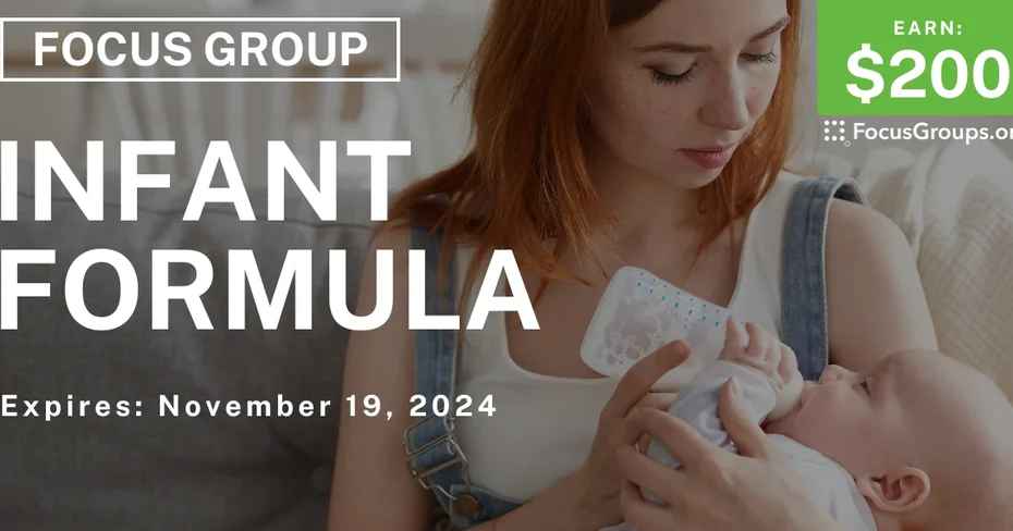 Focus Group for Parents on Infant Formula
