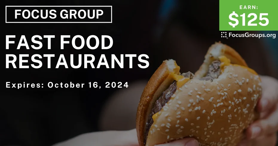 Focus Group in LA on Fast Food Restaurants