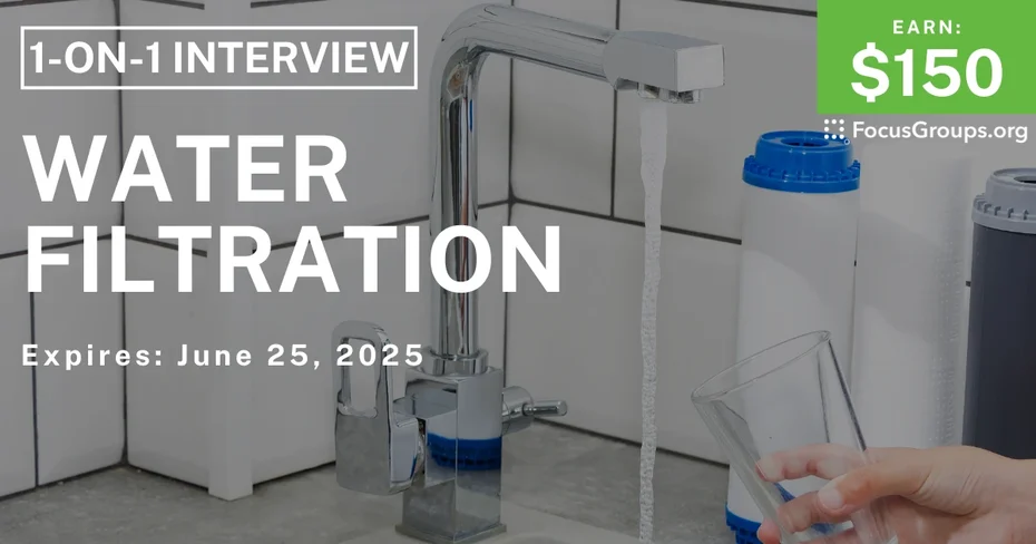 Research Study in NYC on Water Filtration