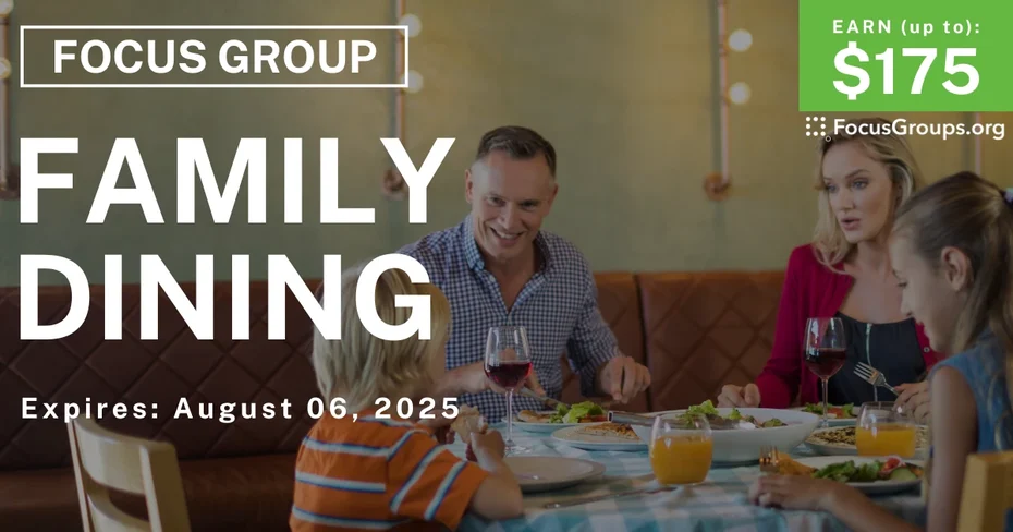 Focus Group on Family Dining