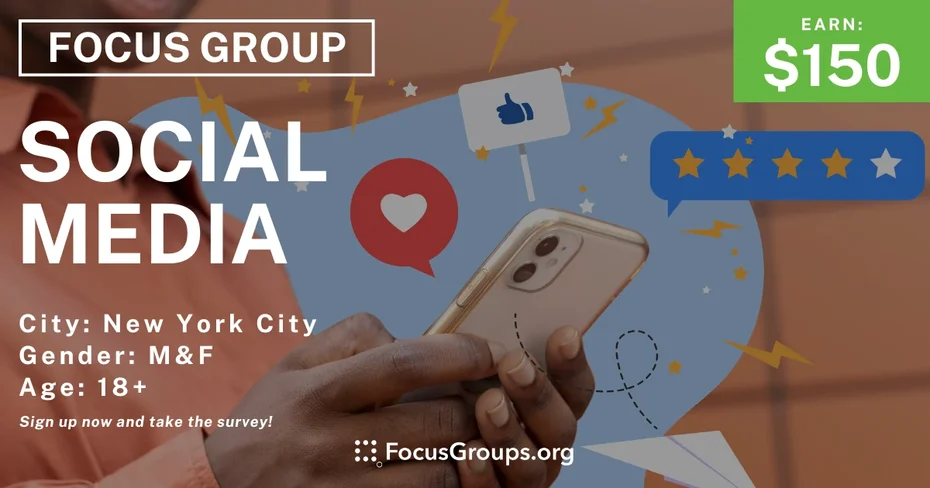 Focus Group in NYC on Social Media