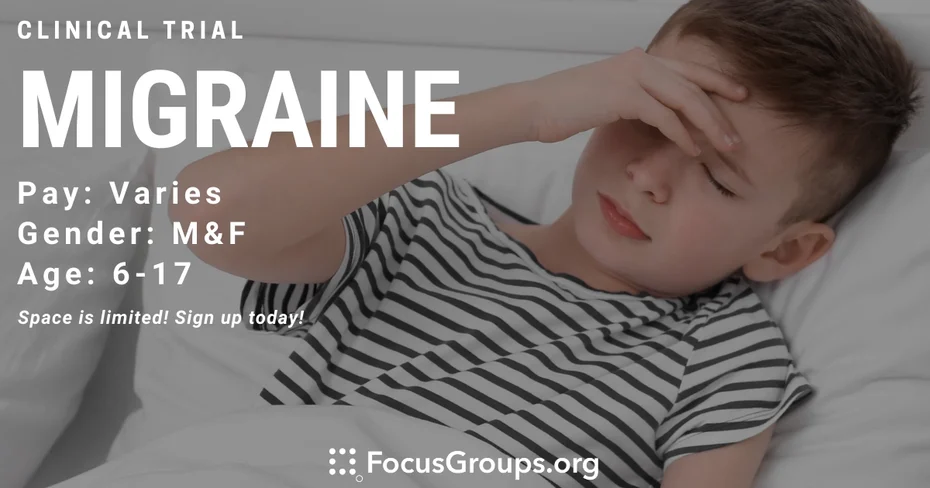 Child/Teenage Migraine Research Study