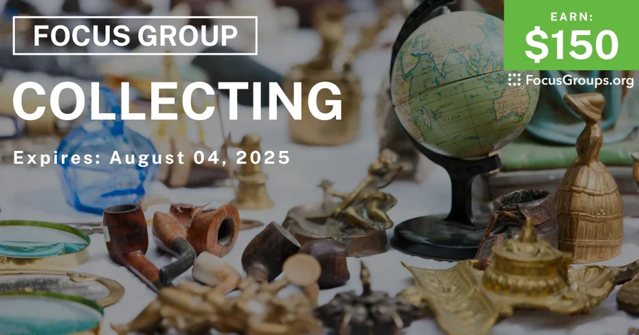 Focus Group in NYC on Collecting - $150