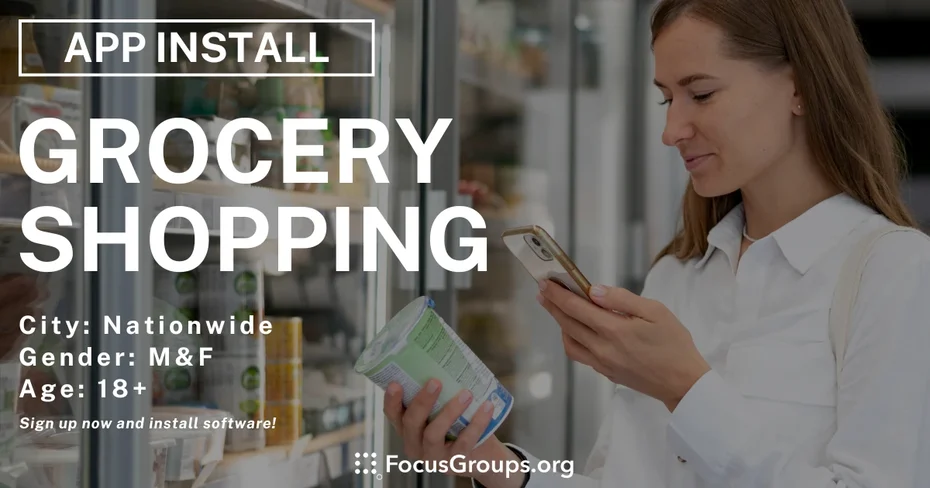 Grocery Shopping Study - App Install