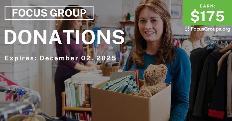 Focus Group in Denver on Donations - $175 - $175 - 11/21/2025