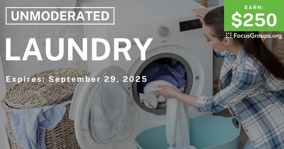 Research Study on Laundry - $250