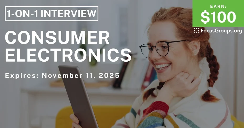 Research Study on Consumer Electronics - $100 - $100 - 10/30/2025