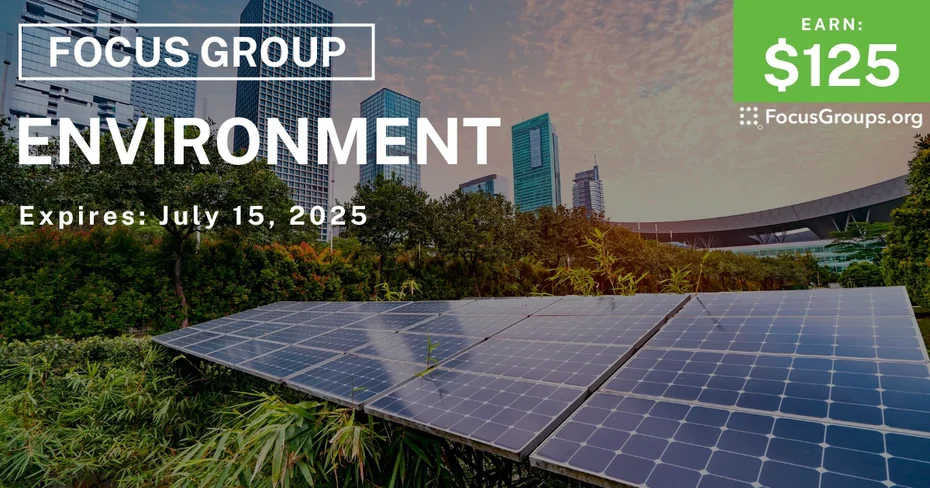 Focus Group in NY & MA on the Environment