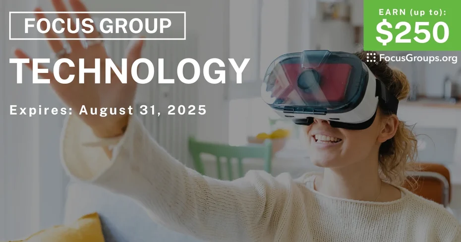 Focus Group in NYC on Technology - up to $250