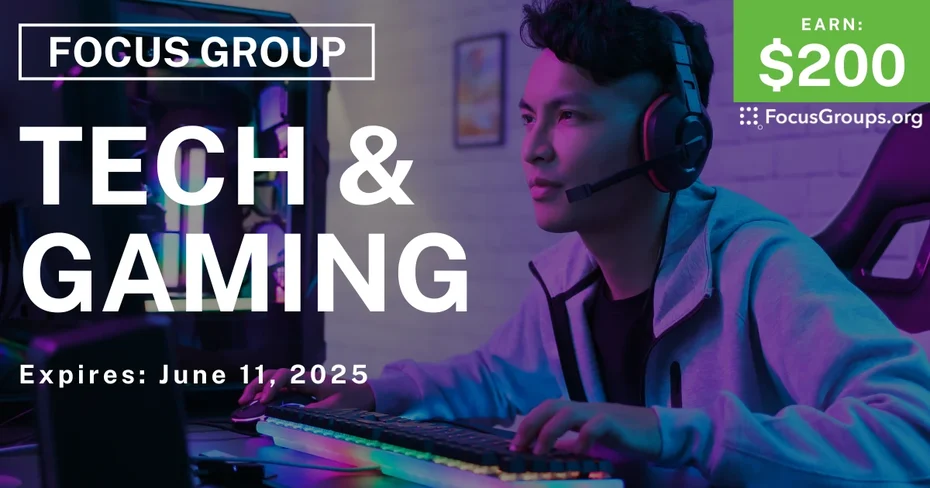 Focus Group in Minneapolis on Tech & Gaming
