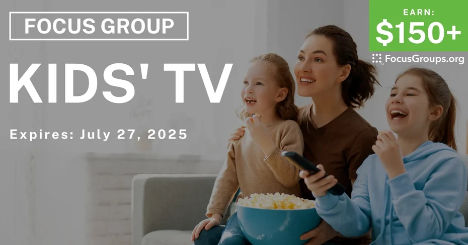 Focus Group for Parents on Kids' TV